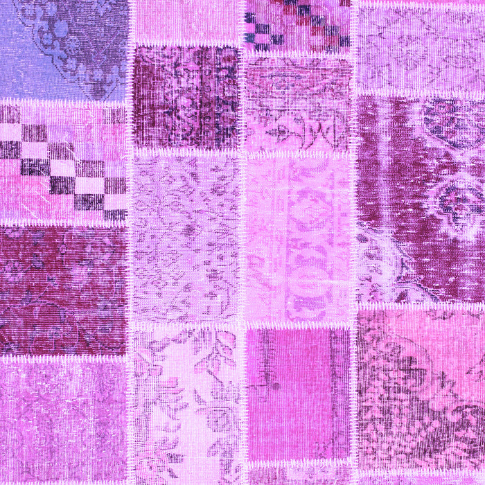Patchwork Purple Transitional Rug, con1383pur