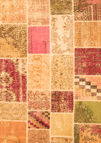 Patchwork Orange Transitional Rug, con1383org