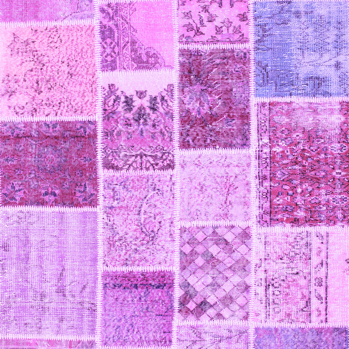 Patchwork Purple Transitional Rug, con1384pur