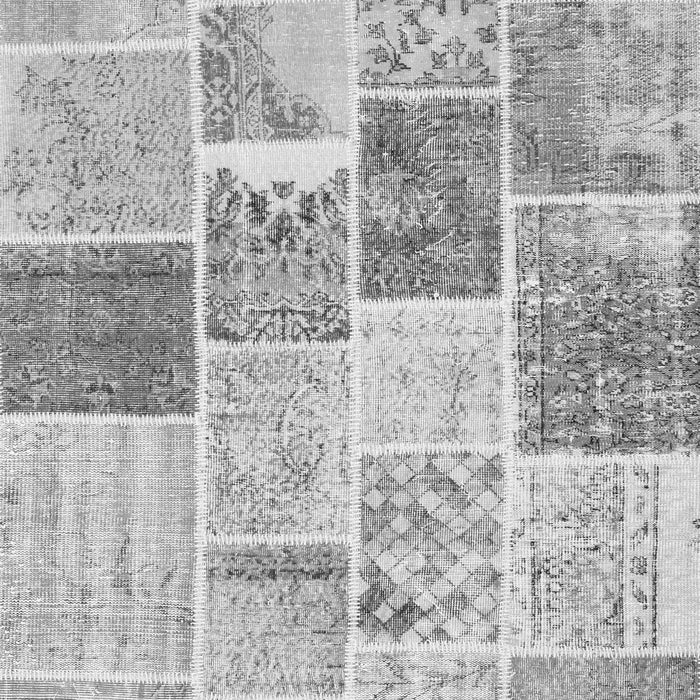 Patchwork Gray Transitional Rug, con1384gry
