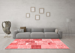 Transitional Red Washable Rugs