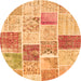 Square Patchwork Orange Transitional Rug, con1384org