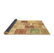 Sideview of Patchwork Brown Transitional Rug, con1384brn