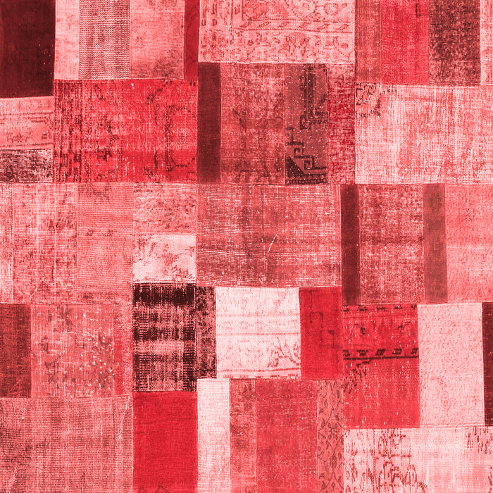 Patchwork Red Transitional Rug, con1385red