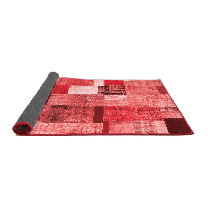 Patchwork Red Transitional Area Rugs
