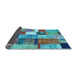 Sideview of Patchwork Light Blue Transitional Rug, con1385lblu