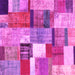 Square Patchwork Pink Transitional Rug, con1385pnk