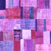 Square Patchwork Purple Transitional Rug, con1385pur