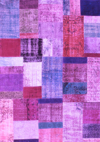 Patchwork Purple Transitional Rug, con1385pur