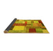 Sideview of Patchwork Yellow Transitional Rug, con1386yw