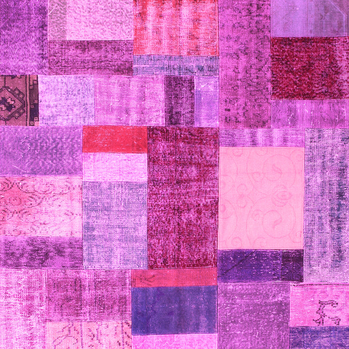 Patchwork Pink Transitional Rug, con1386pnk