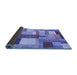 Sideview of Patchwork Blue Transitional Rug, con1386blu