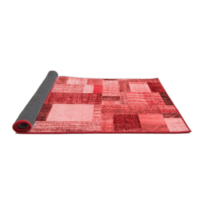 Patchwork Red Transitional Area Rugs