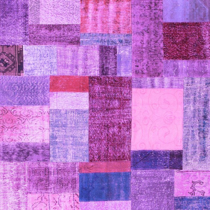 Patchwork Purple Transitional Rug, con1386pur