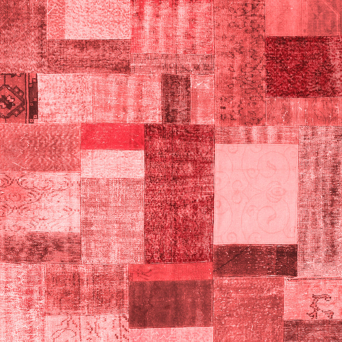 Patchwork Red Transitional Area Rugs