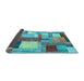 Sideview of Patchwork Light Blue Transitional Rug, con1386lblu