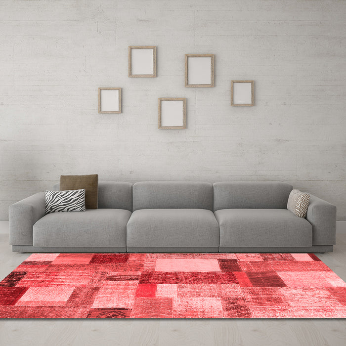 Transitional Red Washable Rugs
