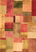 Patchwork Orange Transitional Rug, con1387org