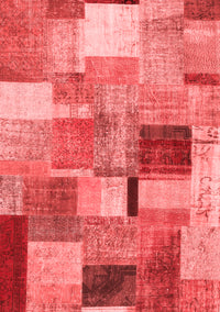 Patchwork Red Transitional Rug, con1387red