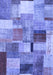 Patchwork Blue Transitional Rug, con1387blu