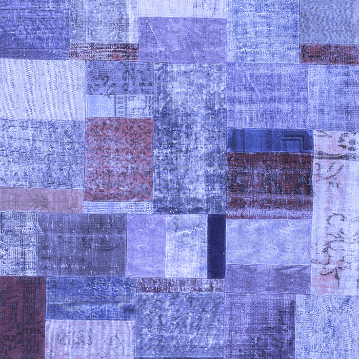 Patchwork Blue Transitional Rug, con1387blu