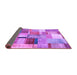 Sideview of Patchwork Purple Transitional Rug, con1387pur