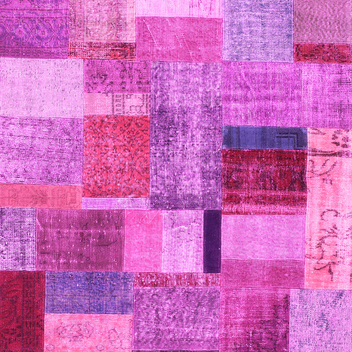 Patchwork Pink Transitional Rug, con1387pnk