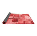 Patchwork Red Transitional Area Rugs