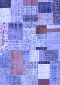 Patchwork Blue Transitional Rug, con1388blu