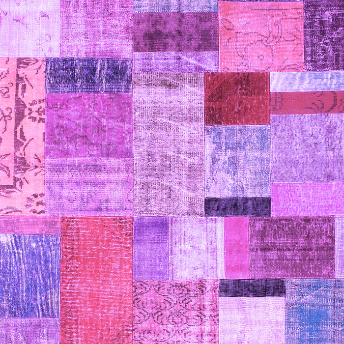 Patchwork Purple Transitional Rug, con1388pur