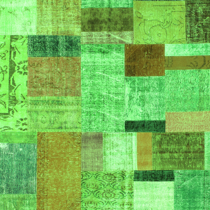 Patchwork Green Transitional Rug, con1388grn
