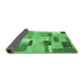 Sideview of Patchwork Emerald Green Transitional Rug, con1388emgrn