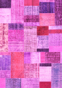 Patchwork Pink Transitional Rug, con1388pnk