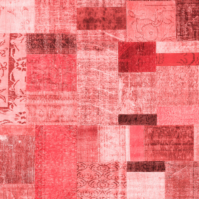 Patchwork Red Transitional Area Rugs