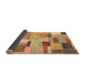 Sideview of Patchwork Brown Transitional Rug, con1388brn