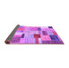 Sideview of Patchwork Purple Transitional Rug, con1388pur