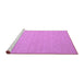 Sideview of Machine Washable Abstract Purple Contemporary Area Rugs, wshcon1389pur