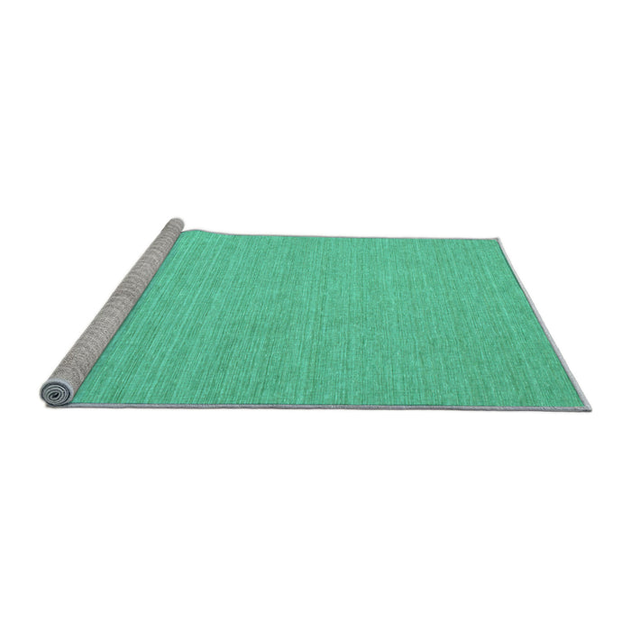 Sideview of Machine Washable Abstract Light Blue Contemporary Rug, wshcon1389lblu