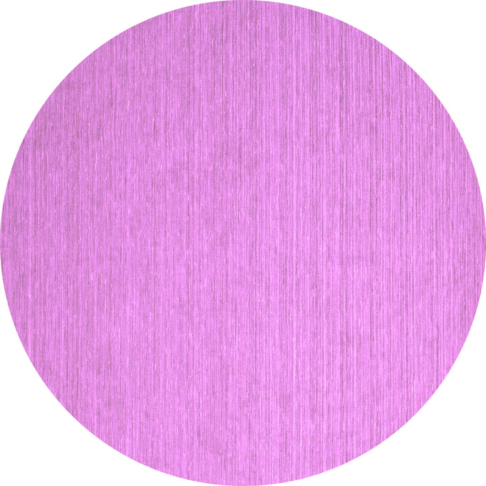 Round Abstract Purple Contemporary Rug, con1389pur