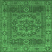 Square Persian Emerald Green Bohemian Rug, con138emgrn