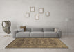 Machine Washable Persian Brown Bohemian Rug in a Living Room,, wshcon138brn