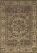 Machine Washable Persian Brown Bohemian Rug, wshcon138brn