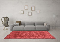 Machine Washable Persian Red Bohemian Rug, wshcon138red