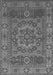 Serging Thickness of Machine Washable Persian Gray Bohemian Rug, wshcon138gry