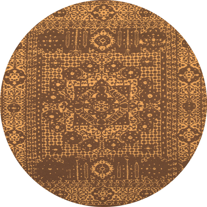 Square Persian Orange Bohemian Rug, con138org