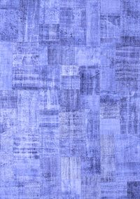 Patchwork Blue Transitional Rug, con1390blu