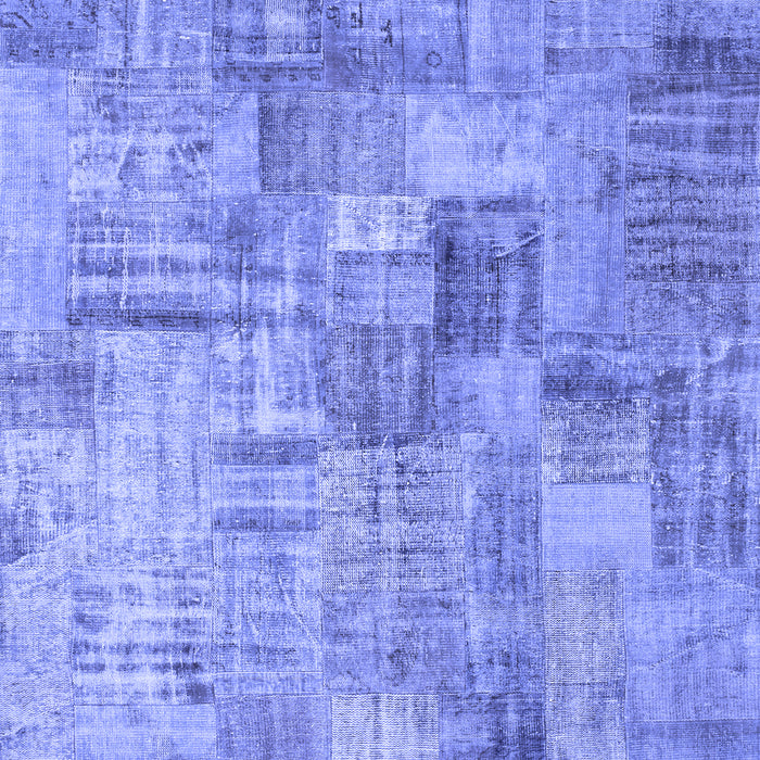 Patchwork Blue Transitional Rug, con1390blu