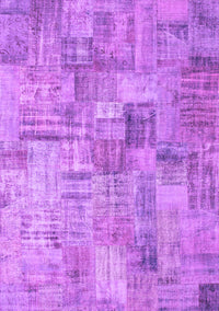 Patchwork Purple Transitional Rug, con1390pur