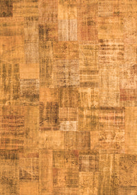 Patchwork Orange Transitional Rug, con1390org