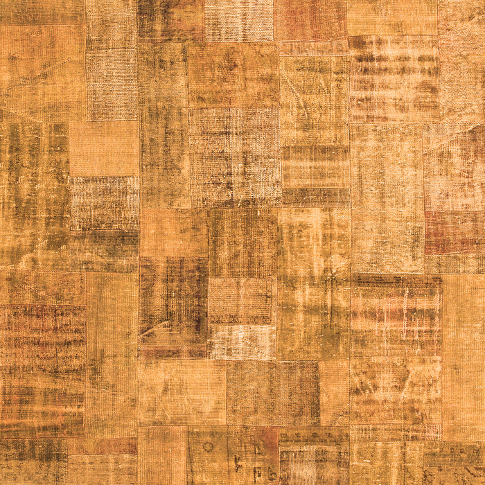 Patchwork Orange Transitional Rug, con1390org